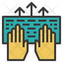 Input Hand Typing Icon