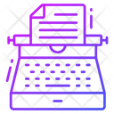 Typewriter Copywriter Copywriting Icon