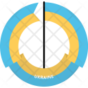 Ukraine Country Flag Icon