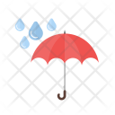 Umbrella With Rain Icon