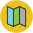 Unfolded Map Pamphlet Icon