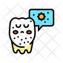 Unhealthy Tooth Color Icon