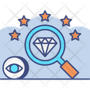 Unique Search Unique Diamond Icon