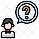 Unknown Businessman Question Curious Icon