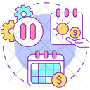 Unlimited paid time off  Icon