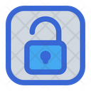 Unlock Security Access Icon