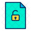Unlock Document Page Icon