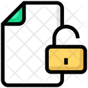 File Unlock Padlock Icon