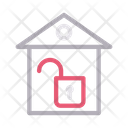 Unlock House Icon