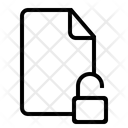 Unlocked Document Icon