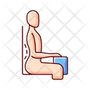 Sitting Unnatural Posture Icon