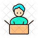 Unpacking Delivery Shipping Icon