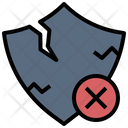 Unprotected Insecure Security Icon