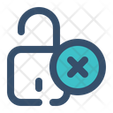 Unsafe Unsecure Unlock Icon