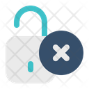 Unsafe Unsecure Unlock Icon