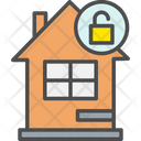 Unsecure Home Open Lock Estate Icon