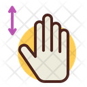 Up Down Hand Gesture Icon