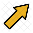 Up Rigth Arrow Pointer Right Icon