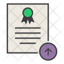 Upload Export Certificate Icon