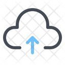 Upload Data In Cloud Icon