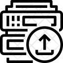 Server Upload Data Icon