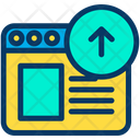 Online Upload Online Uploading Web Icon