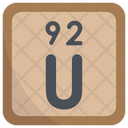 Uranium Periodic Table Chemists Icon
