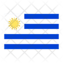 Uruguay Flag Country Icon