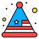 Usa Party Hat Icon