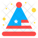 Usa Party Hat Icon