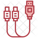 Usb Connectors Multiple Ports Multi Connections Icon