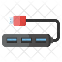 Usb Port Hub Usb Extension Usb Connector Icon