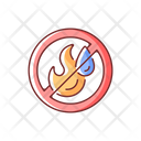 No Water Fire Icon