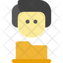 Male Folder People Icon