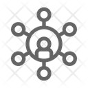 Network Organization Connection Icon