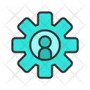 User Settings Icon - Download in Colored Outline Style
