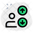 User Up Down  Icon