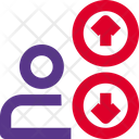User Up Down  Icon