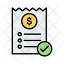 Utility Bill Payment Receipt Icon