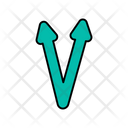 V Shape Arrows  Icon