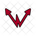V Shape Arrows  Icon