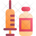 Vaccine Syringe Medical Icon