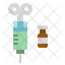 Vaccine Medical Syringe Icon
