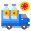 Vaccine Delivery Truck Icon