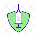 Vaccine Providing Strong Protection Icon