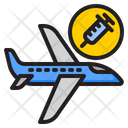 Vaccine Shipping Vaccine Delivery Airplane Icon