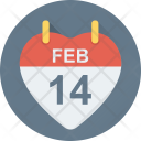 Valentine Calendar Icon