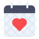 Calendar Romance Love Icon