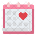 Calendar Wedding Day Valentine Day Icon