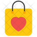 Valentine Shopping Love Shopping Handbag Icon